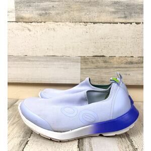 OOFOS Womens 9 Blue OOmg Sport Slip On Athletic Stretch Comfort Sneakers Casual